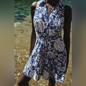 Zara eyelet medium floral dress